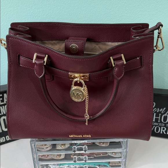 MICHAEL Michael Kors Burgundy Satchel - Picture 1 of 5